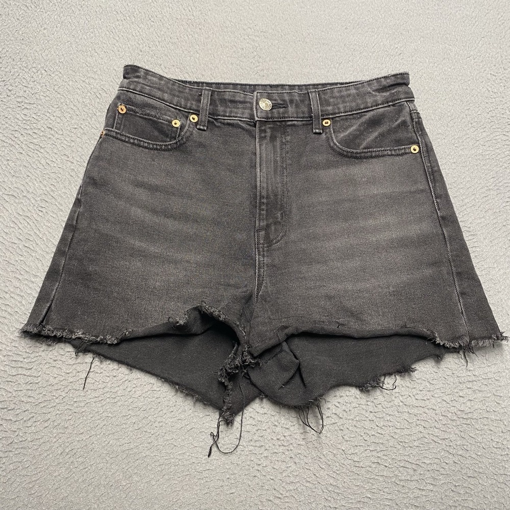 American Eagle Outfitters Shorts Womens 4 Gray 90s Boyfriend Cut-Off 3.5 In